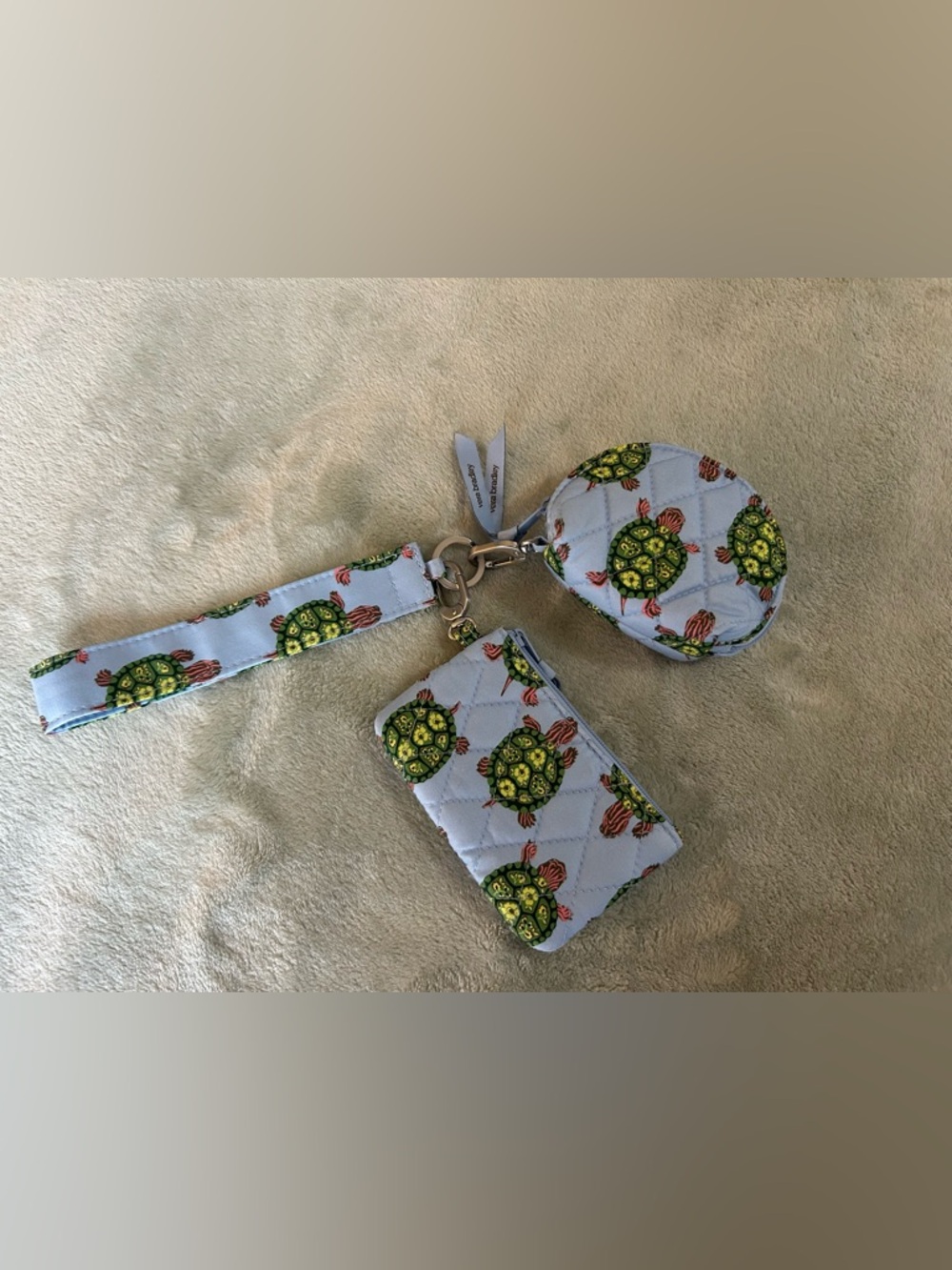 Vera Bradley Dual Pouch Wide Wristlet- Slow Dance 🐢